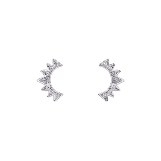 Brinco Triângulos em Prata 925