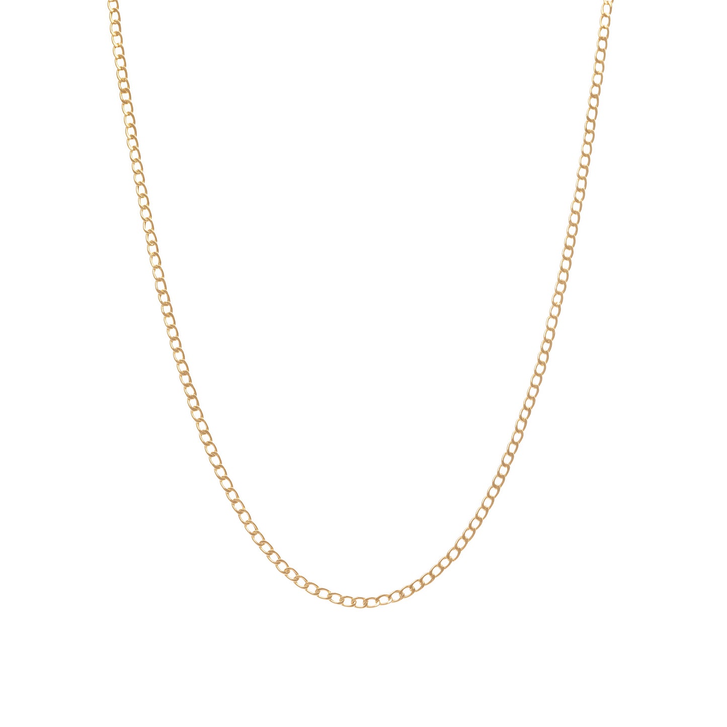 Colar Elo Oval em Ouro Amarelo 18k