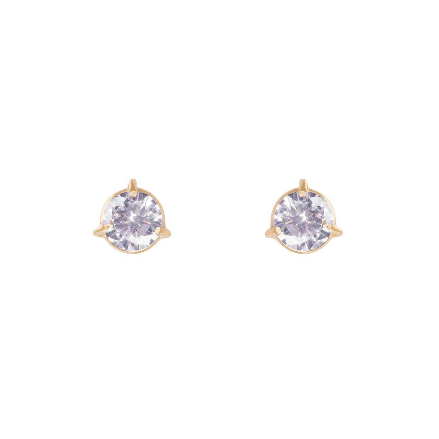 Brinco Ponto de Luz em Ouro Amarelo 18k