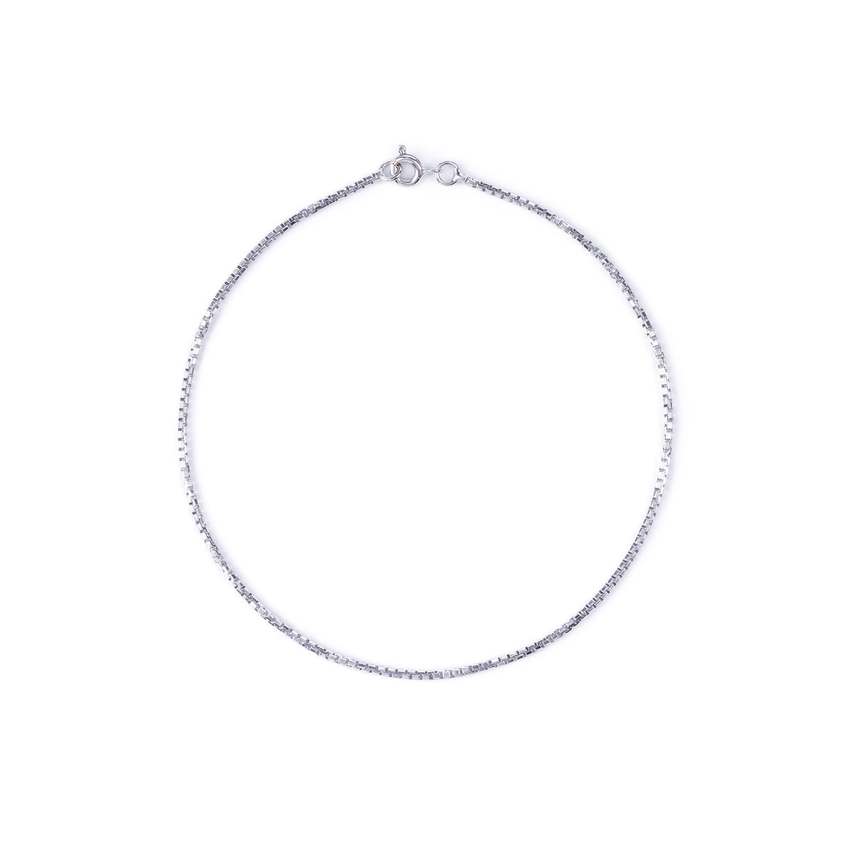 Tornozeleira Ouro Branco 18k