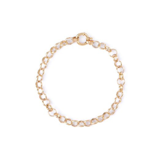 Pulseira Elo Português em Ouro Amarelo 18k
