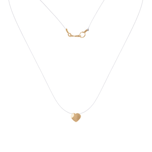 Colar Coração em Ouro Amarelo 18k